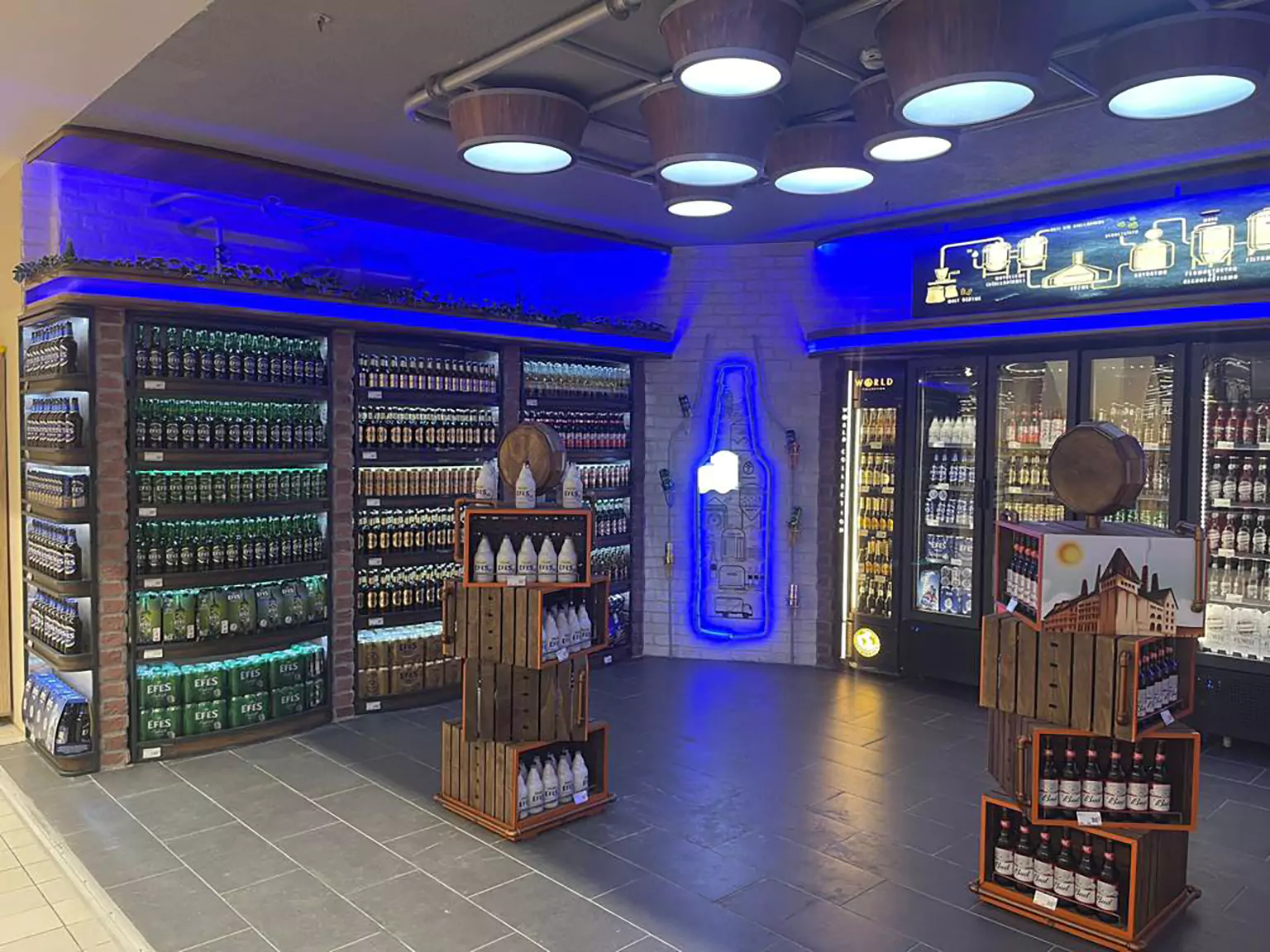 Anadolu Efes Acıbadem Carrefour Instore Concept Design and Implementation