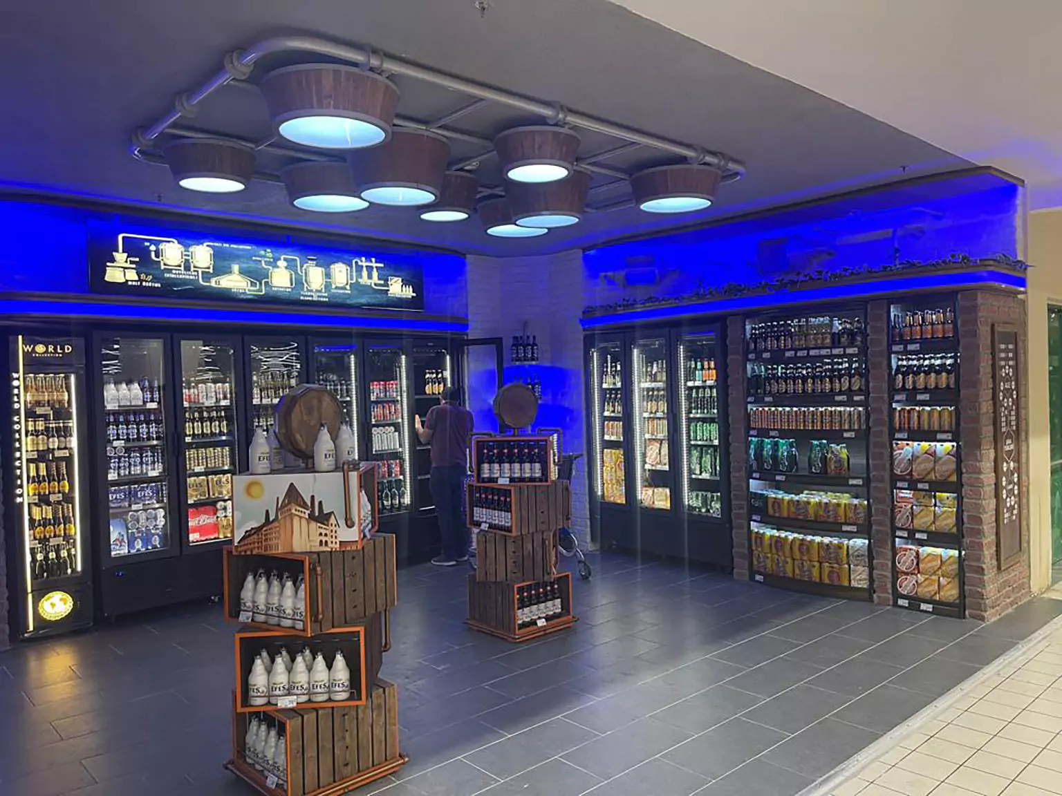 Anadolu Efes Acıbadem Carrefour Instore Concept Design and Implementation