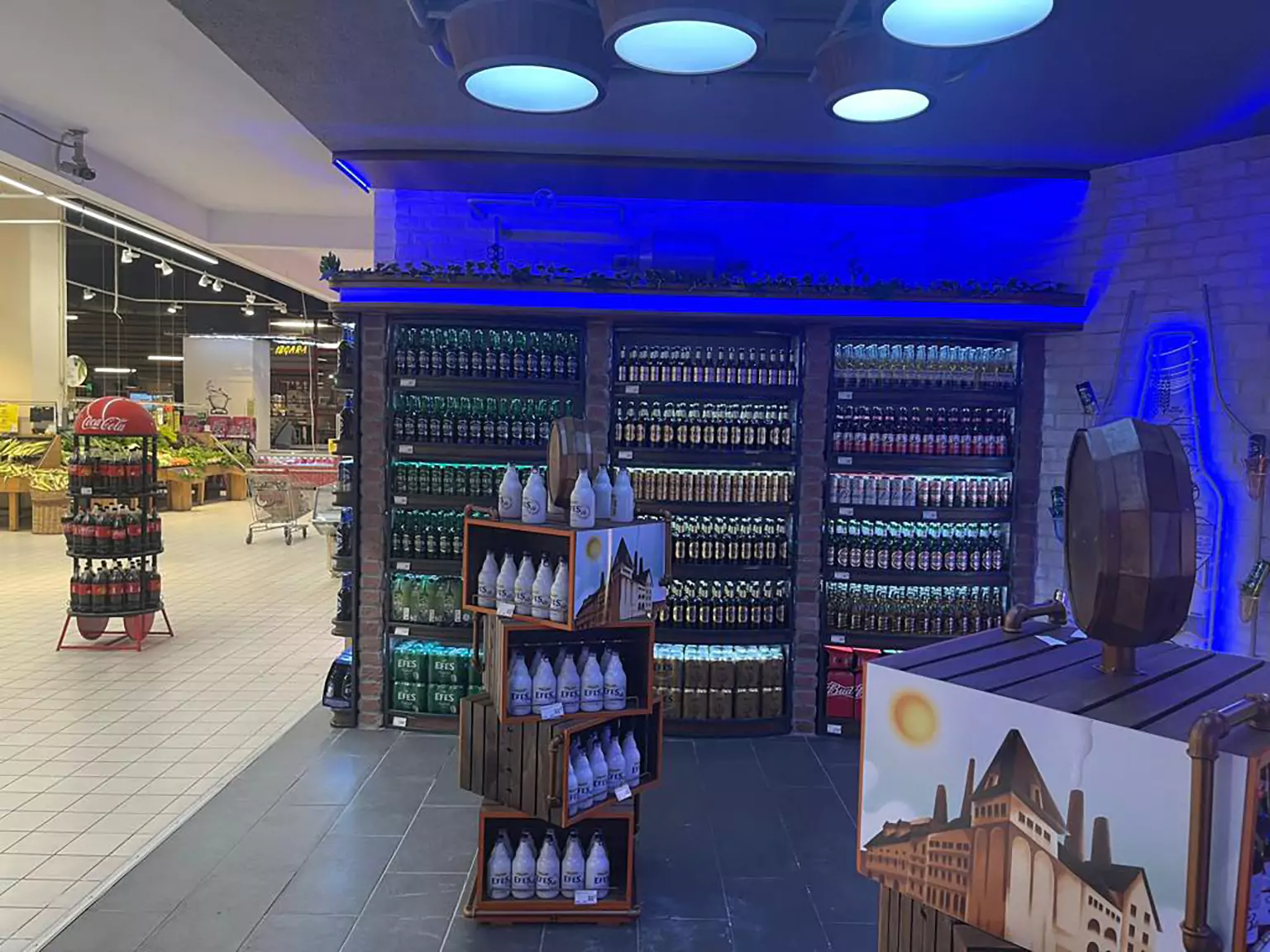 Anadolu Efes Acıbadem Carrefour Instore Concept Design and Implementation