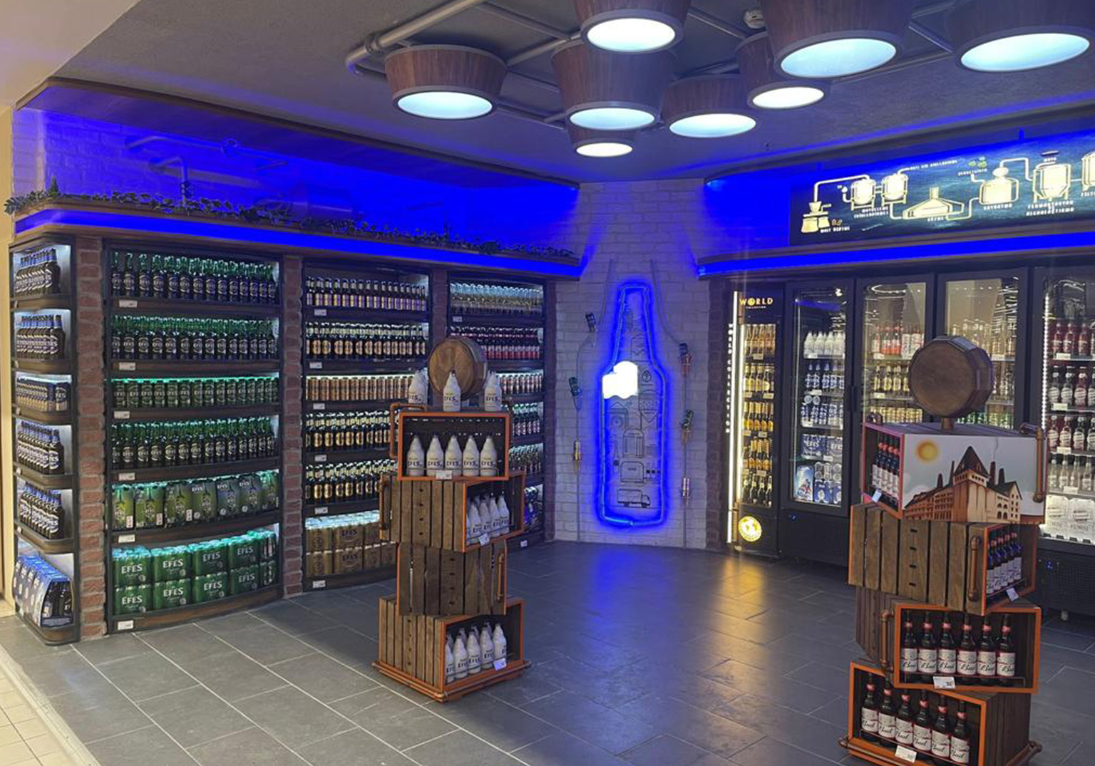 Anadolu Efes Acıbadem Carrefour Instore Concept Design and Implementation